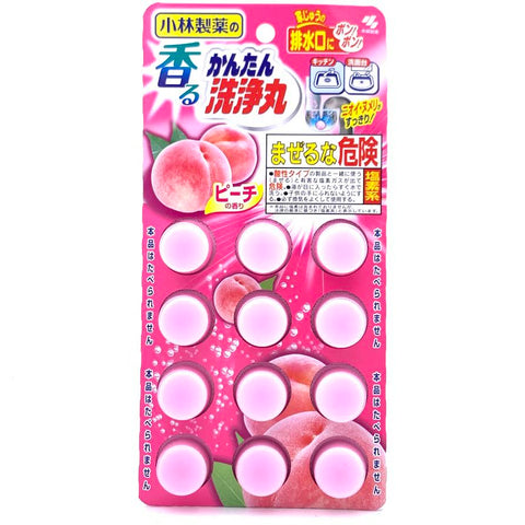 Kobayashi Multipurpose Scented Cleaner 66g/(12Pcs)小林製藥除菌排水管洗淨丸蜜桃味
