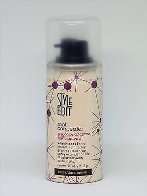 Style Edit Root Concealer Black/Dark Brown, 0.75 oz W/O Box - Psyduckonline