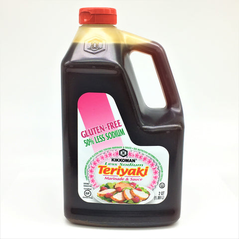 Kikkoman Gluten Free 50% Less Sodium Teriyaki Marinade & Sauce 1.89 L