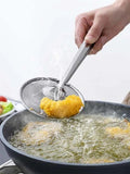 Fried Food Oil Spoon Colander Clip Stainless Steel Strainer 不銹鋼料理瀝油夾