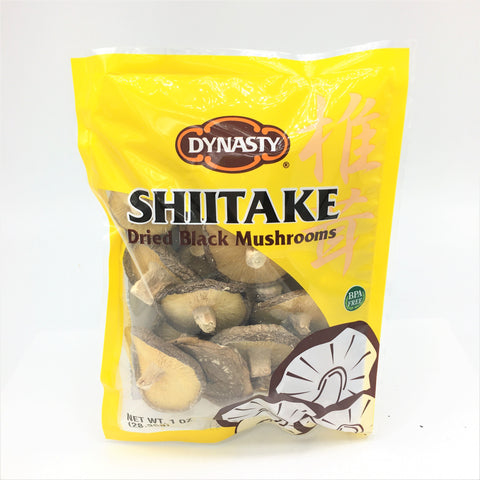 Dynasty Shiitake Dried Black Mushrooms 1oz