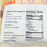 Taiwanese Passion Fruit & Cumquat Tea 900g 小桔子百香金桔易擠棒