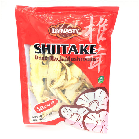 Dynasty Shiitake Dried Black Mushrooms-Sliced 1oz