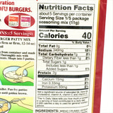 House Foods Tofu Burger Patty Mix 1.95oz/ 55.4g