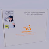 Needs Labo UV Cut Protection From Ultraviolet Rays Hat 14cm UPF50+(BlackxBeige)可折疊空頂貝殼防曬帽