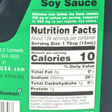 Kikkoman Traditionally Brewed Soy Sauce-38% Less Sodium 1.89L