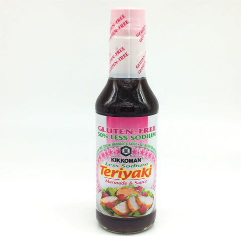 Kikkoman Gluten-Free 50% Less Sodium Teriyaki Marinade & Sauce 10oz/296 ml