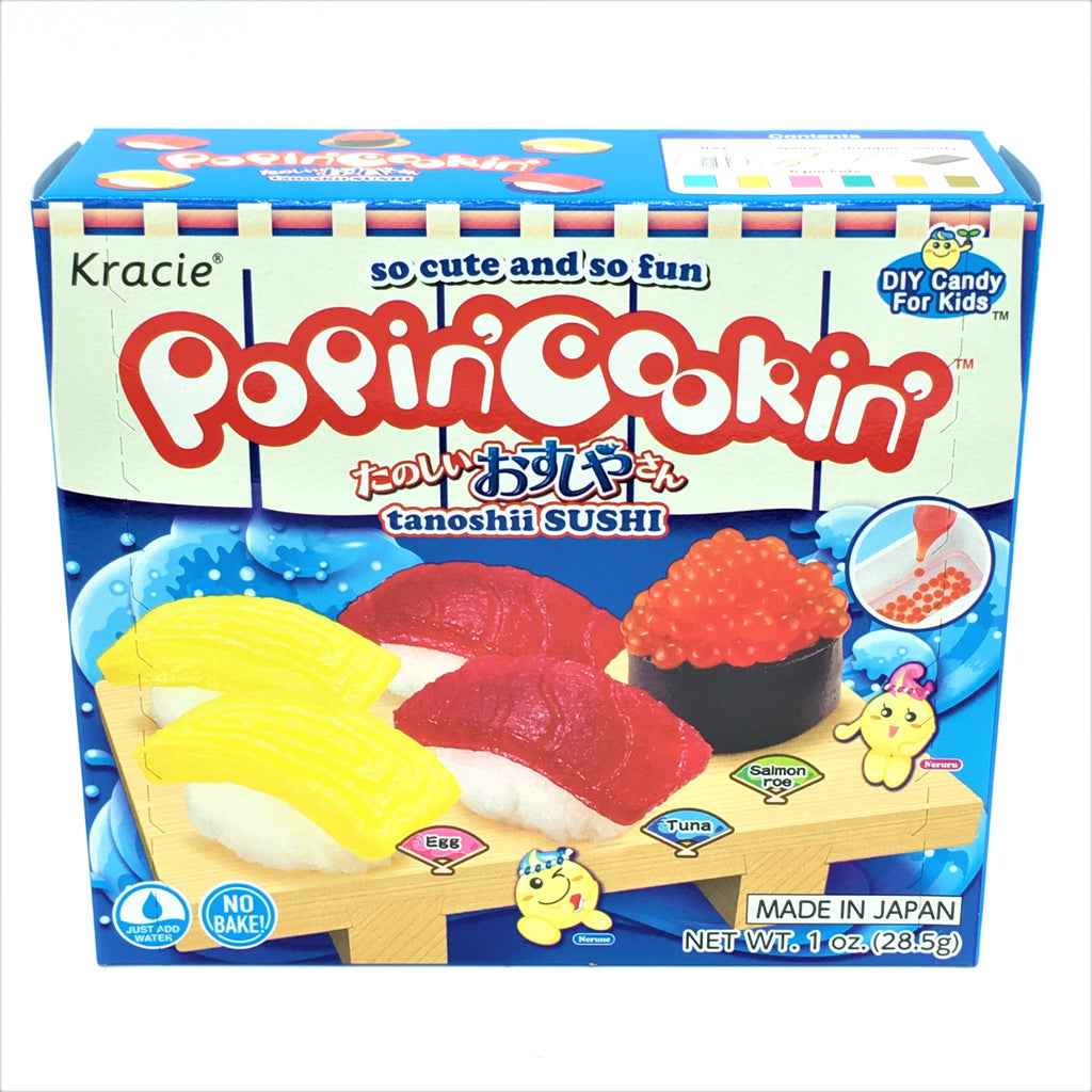 Kracie Popin' Cookin' Diy Japanese Candy Kit, Tanoshii Sushi Shop , 28.5g
